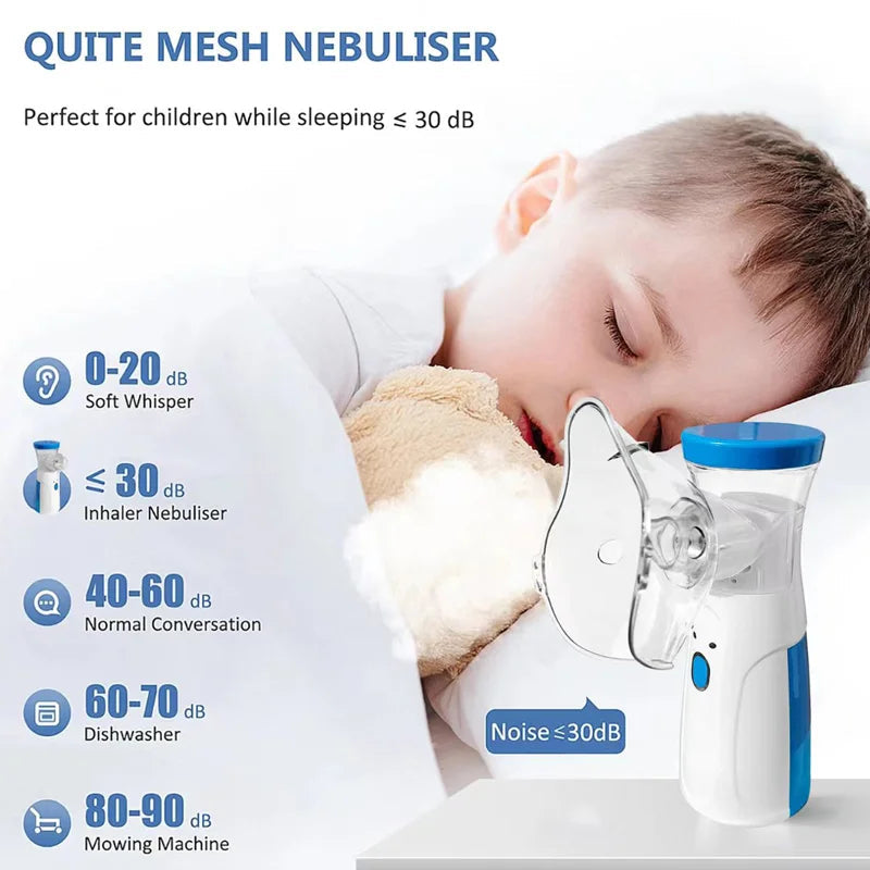 Mesh Portable Nebulizer Silent Ultrasonic Inhaler Steam Device