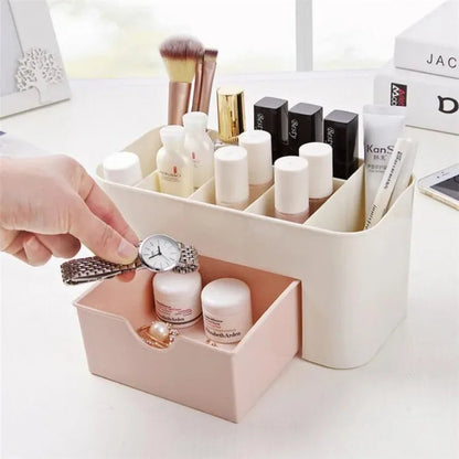Pack of 2 – Cosmetics Makeup Organizer Storage Box | Vanity Desk Organizer