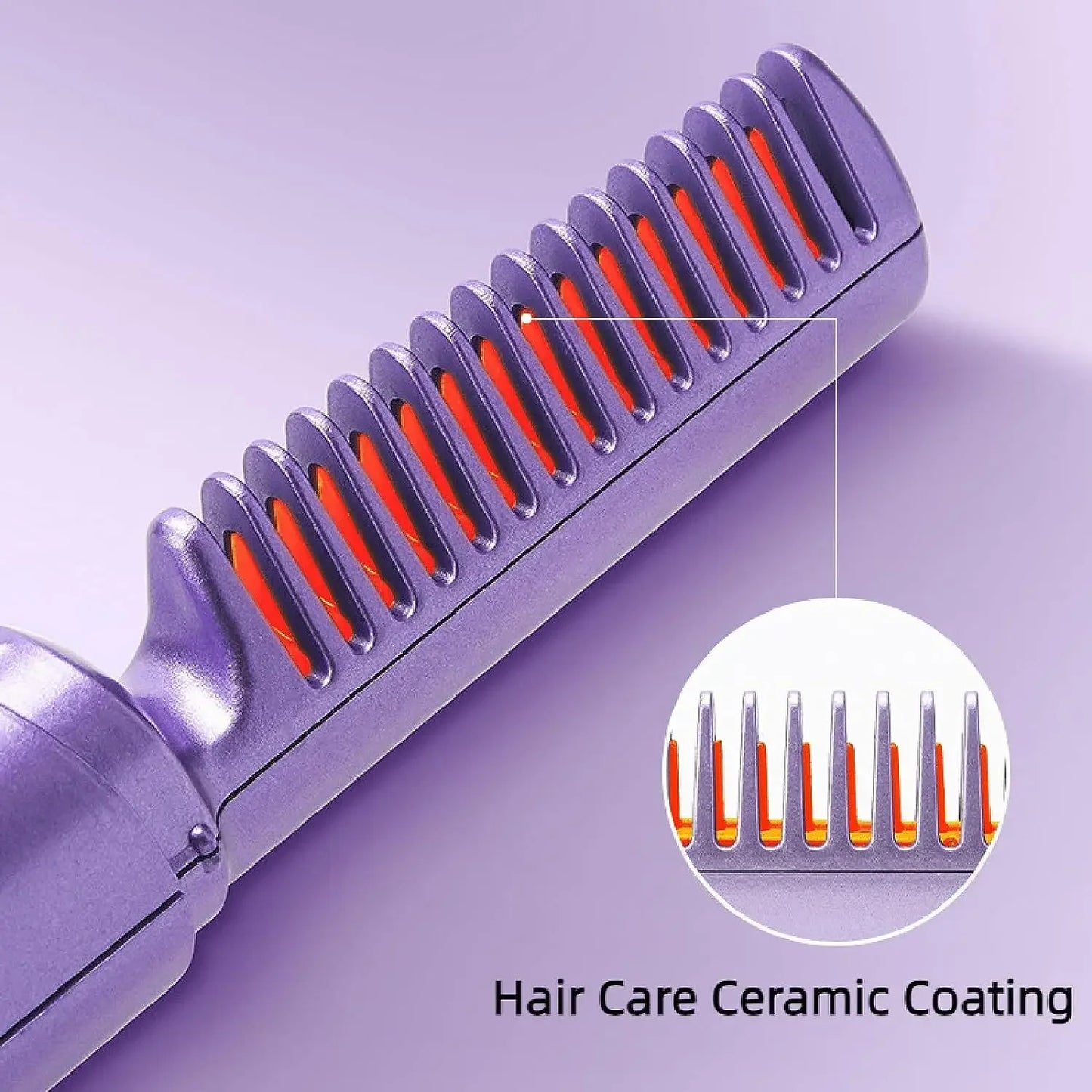 2-In-1 Wireless Straightening Comb Portable Wireless Electric Hair Brushes