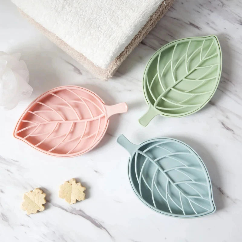 Pack of 5 – Leaf Shape Household Storage Soap Box | Draining Soap Holder