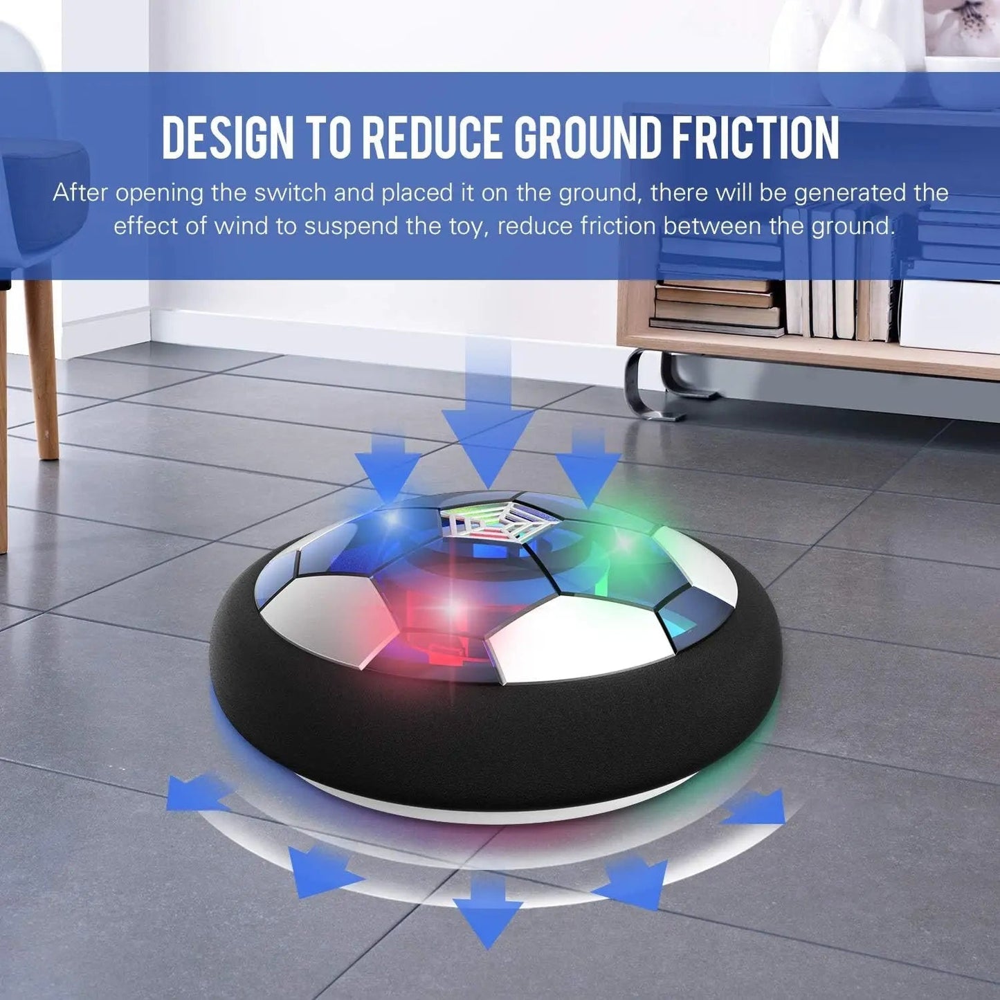 Kids Sport Toys LED Hover Football Indoor Outdoor