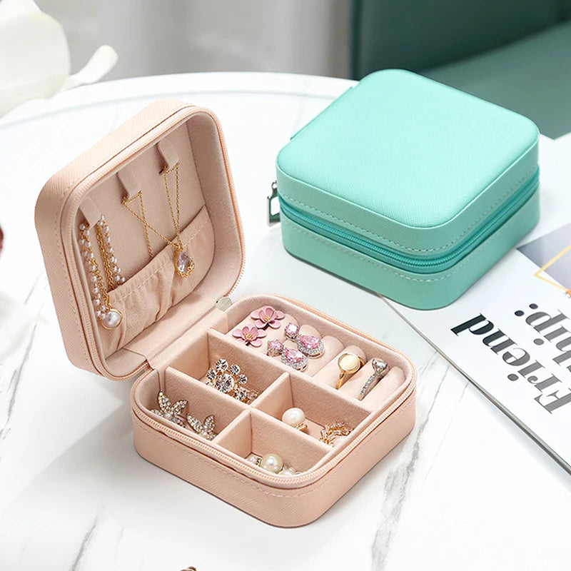 Portable Mini Jewellery Storage Box Travel Organizer Box