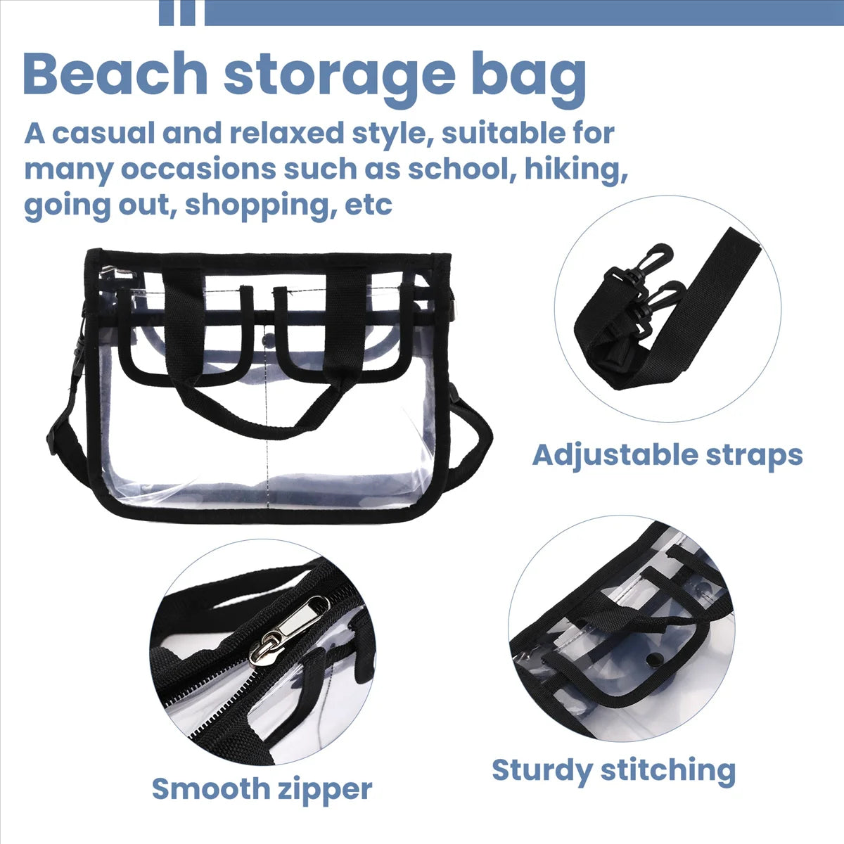 Pack of 2 – Portable Transparent Women’s Cosmetic Bags | Waterproof Travel Organizer Pouch