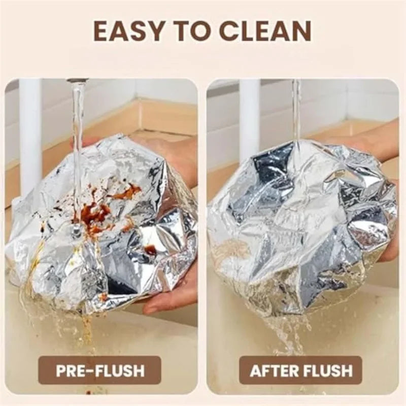 20pcs Aluminium Foil Cover Heat-Resistant Insulation Lid