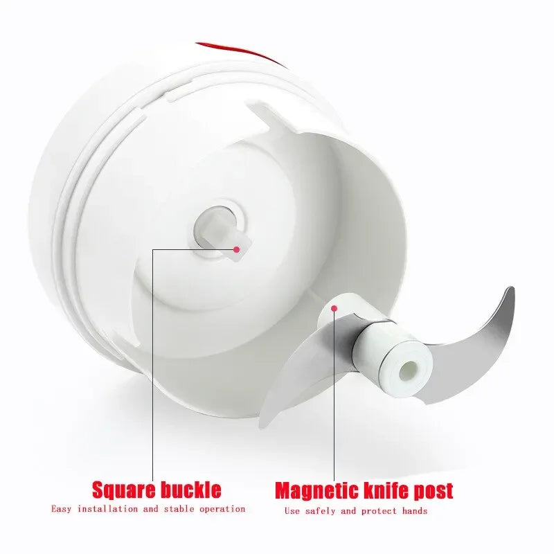 Mini Food Garlic Vegetable Grinder Chopper Mincer Crusher