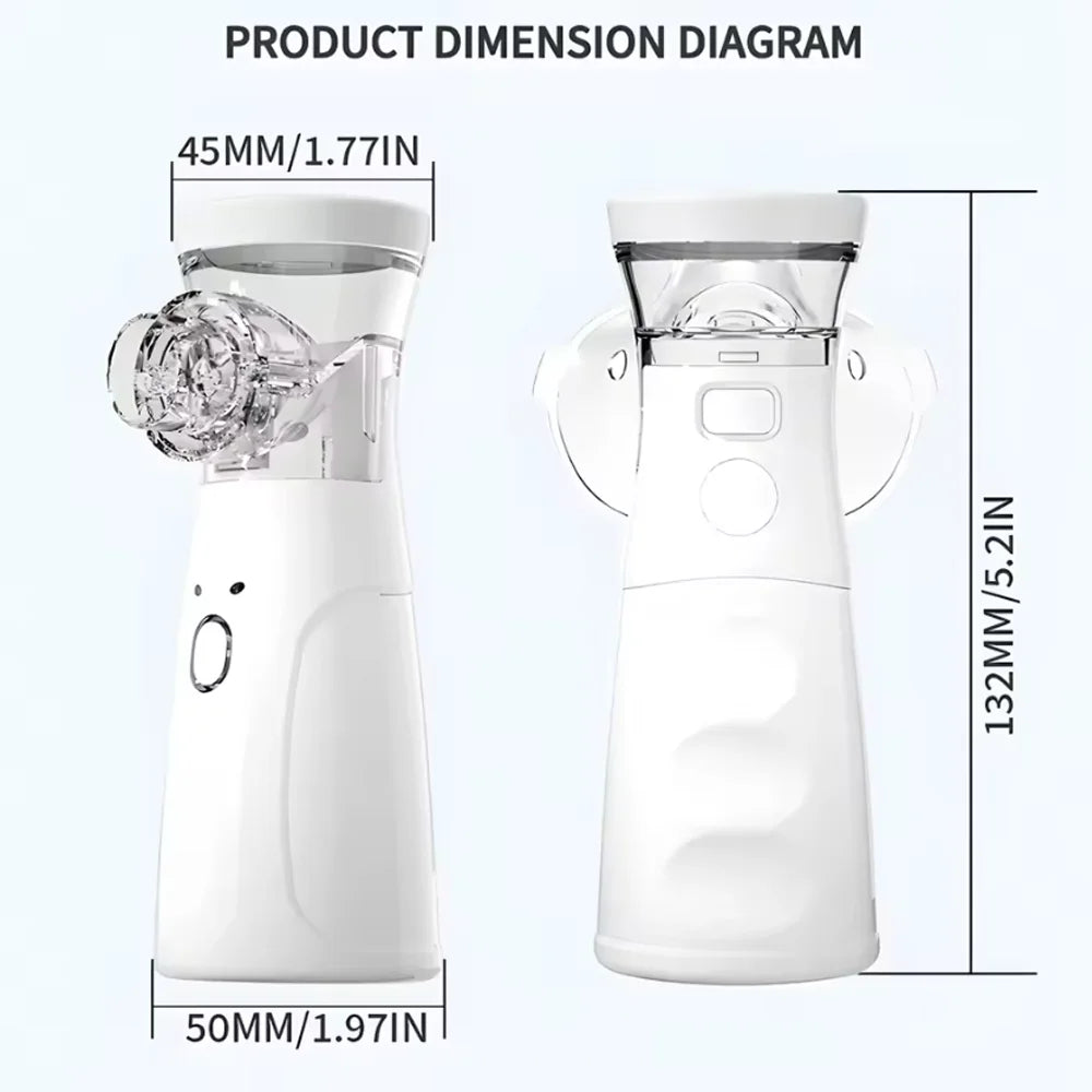 Mesh Portable Nebulizer Silent Ultrasonic Inhaler Steam Device