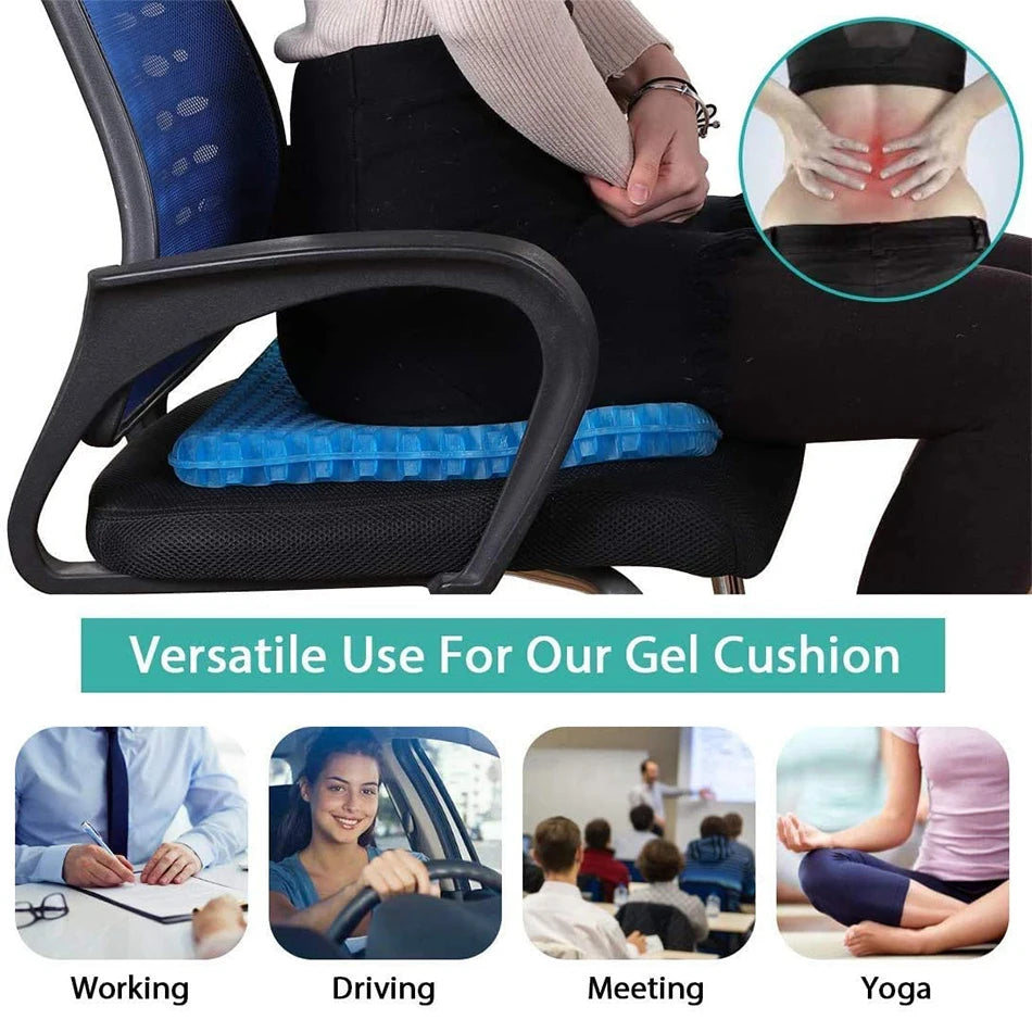 Gel Seat Cushion Breathable Honeycomb Design For Pressure Relief