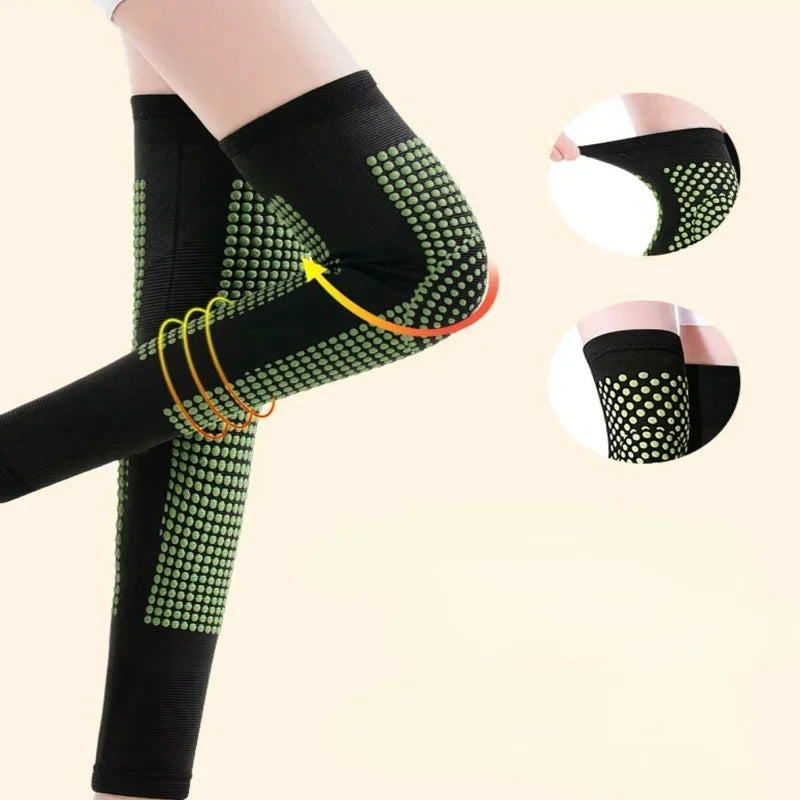 Knee Support Brace Compression Long Full Leg Pad