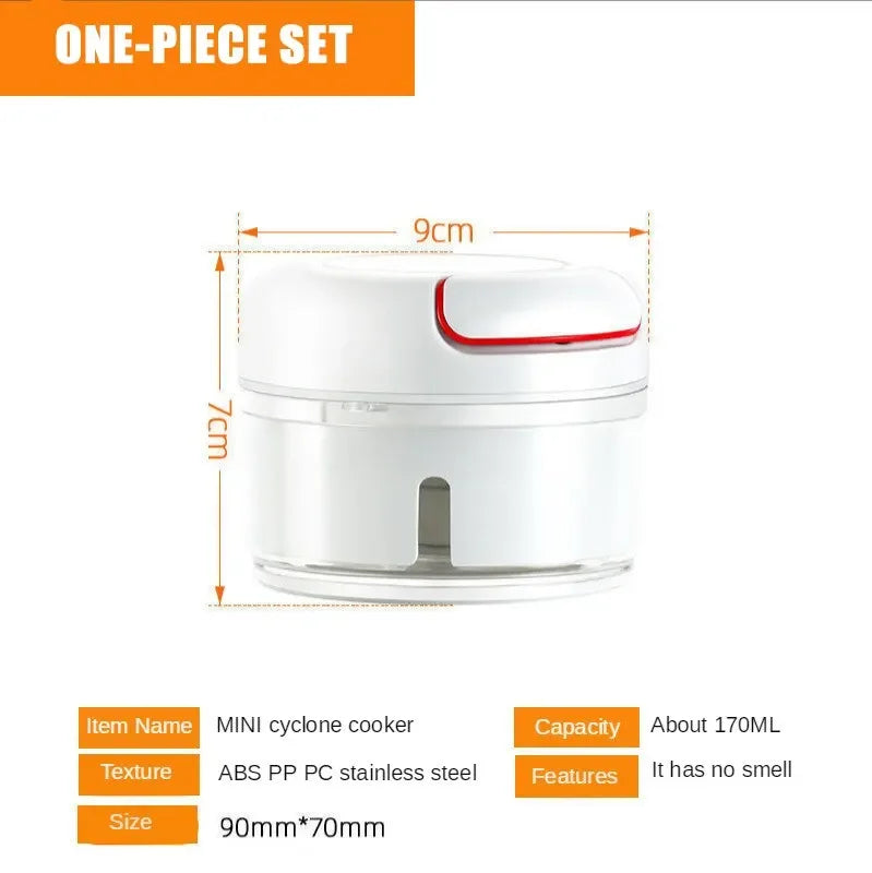 Mini Food Garlic Vegetable Grinder Chopper Mincer Crusher