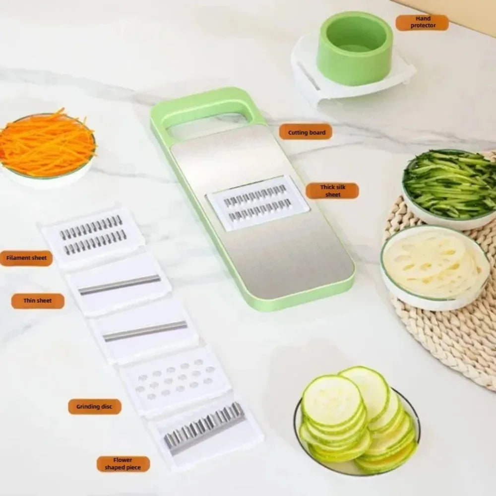 5 in 1 Vegetable Stainless Steel Cutter Food Processors Manual