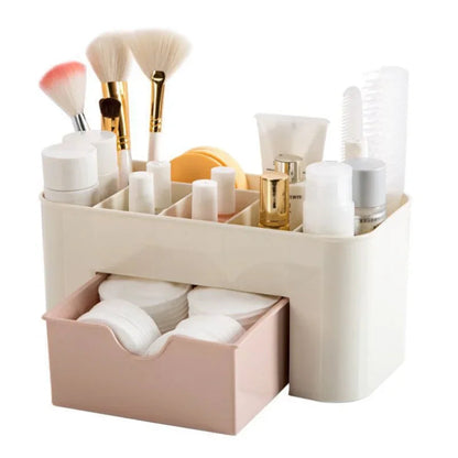 Pack of 2 – Cosmetics Makeup Organizer Storage Box | Vanity Desk Organizer
