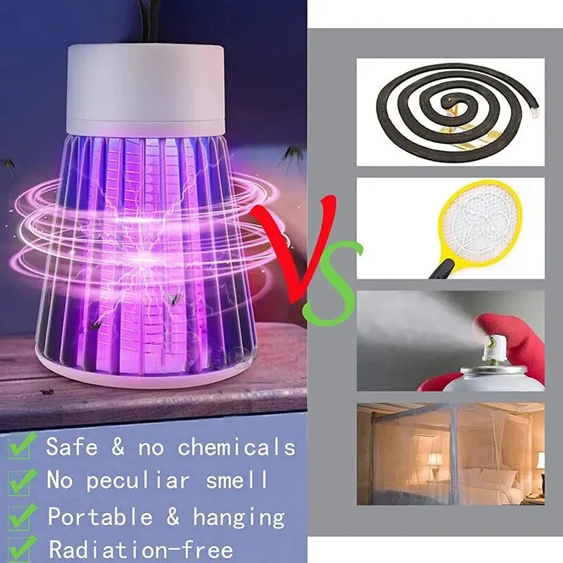 USB Rechargeable Electric Shock Mosquito Killer Waterproof Lamp