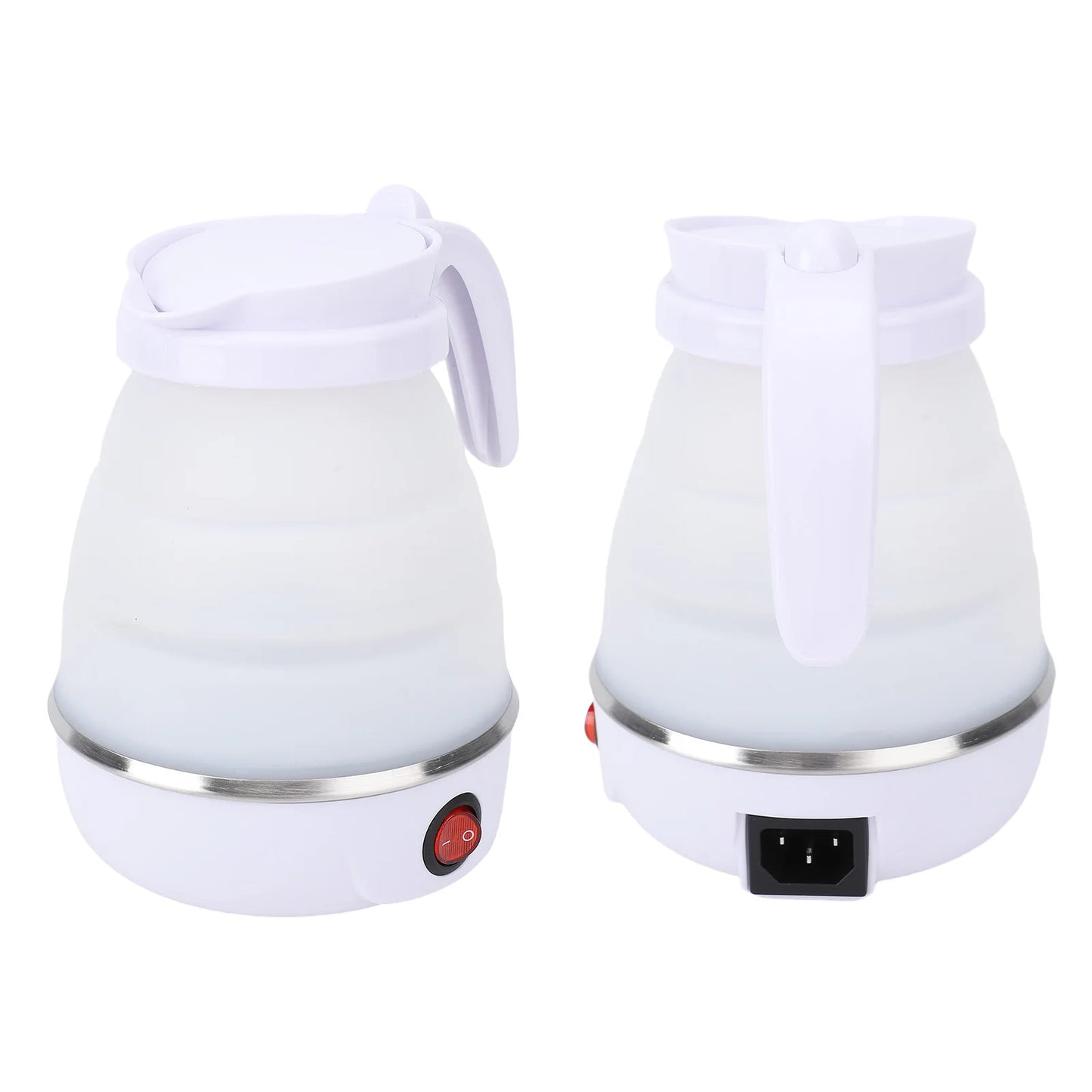 Foldable Kettle for Travel, Portable Collapsible 600ML Kettle with Shut-Off