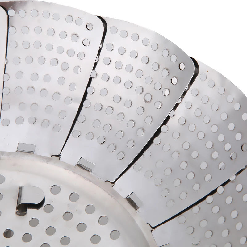 Stainless Steel Multifunctional Steamer Plate Retractable Folding