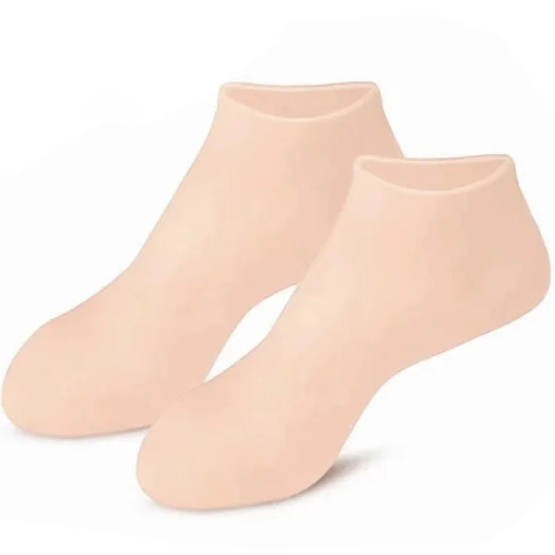 Pack of 2 – Silicone Moisturizing Foot Socks for Dry & Cracked Heels