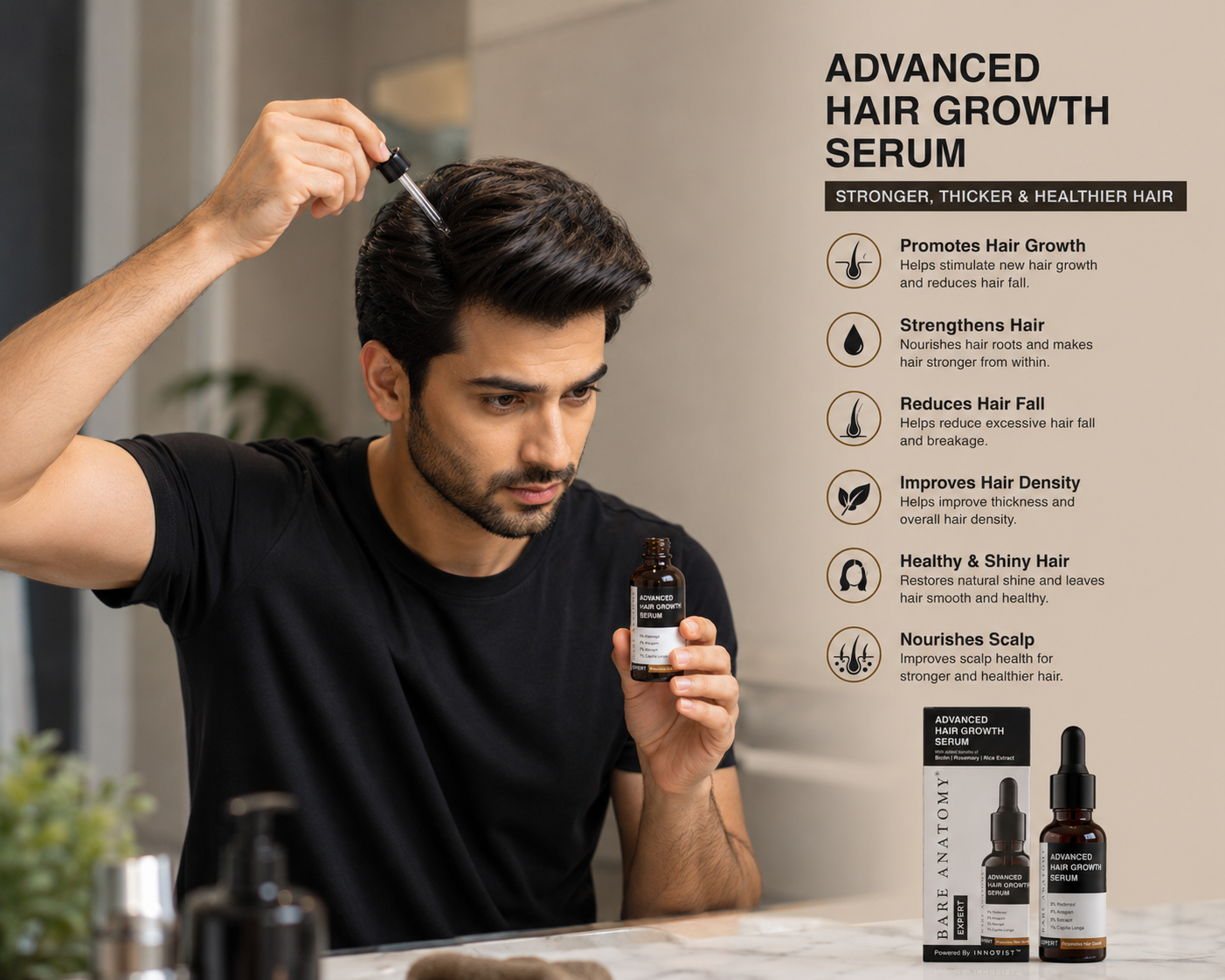 Hair Repair & Strengthening Serum – Anti-Frizz & Shine Care