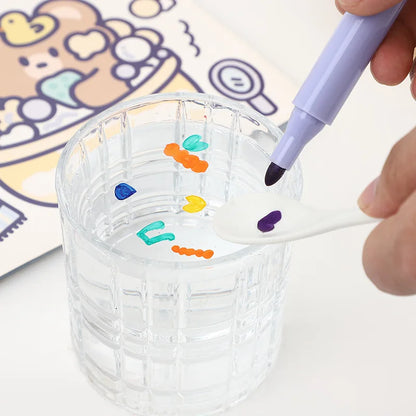 12pcs Magical Water Painting Pen Colourful Mark Pen Markers